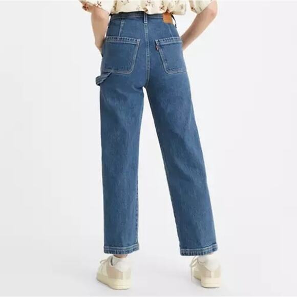 Levi's Premium Ribcage Straight Utility Carpenter Jeans Size 30 - Picture 2 of 7